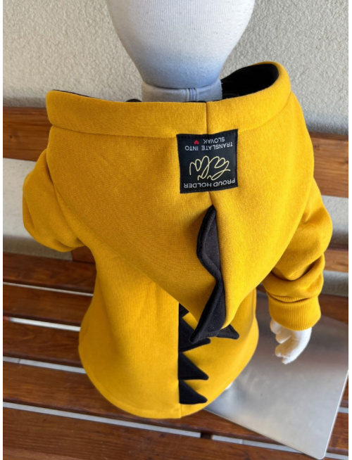 Rastúci kabátik so šikmozipsom DINO - LUX - počesaná teplákovina