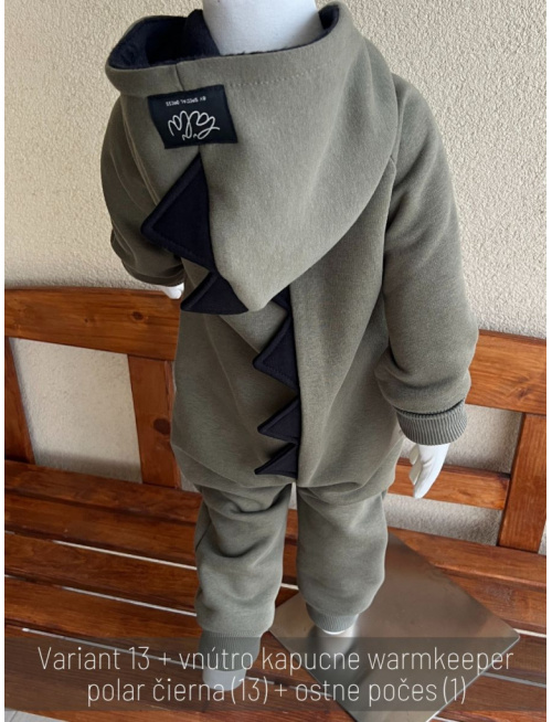 Overal DINO LUX - počesaná teplákovina