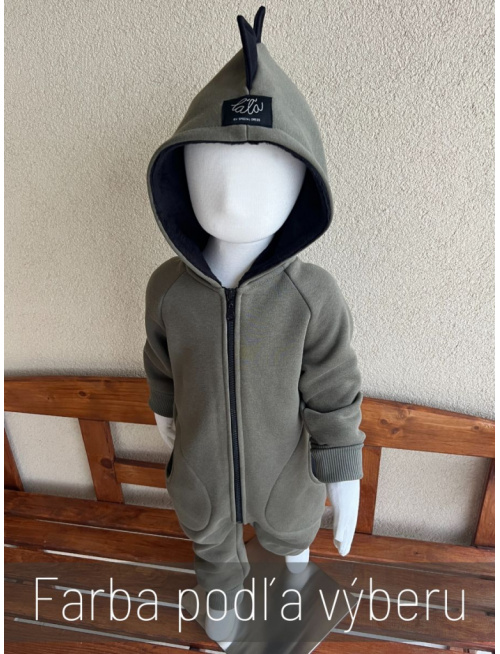 Overal DINO LUX - počesaná teplákovina