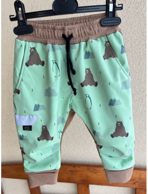 Softshell gate NEW s rastúcou manžetou - vzor/farba - jeseň/ZIMA - POSLEDNÝ KUS