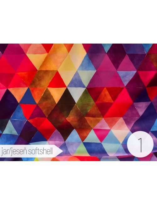 Vzorkovník - vzorovaný softshell - jar/jeseň