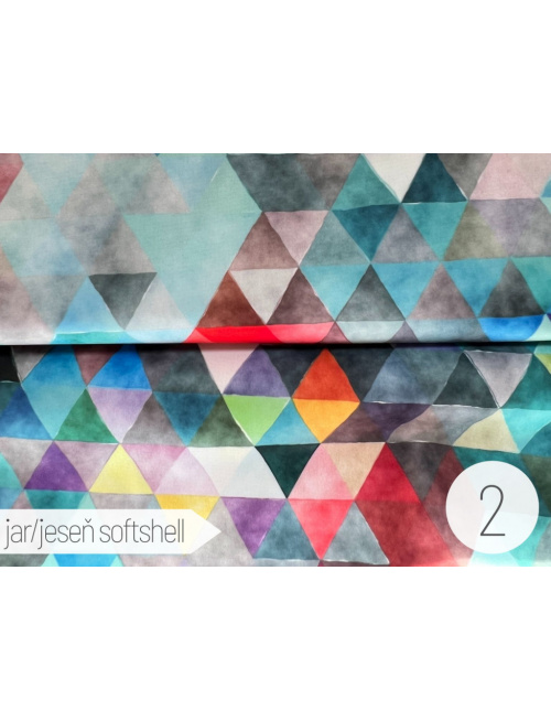 Vzorkovník - vzorovaný softshell - jar/jeseň
