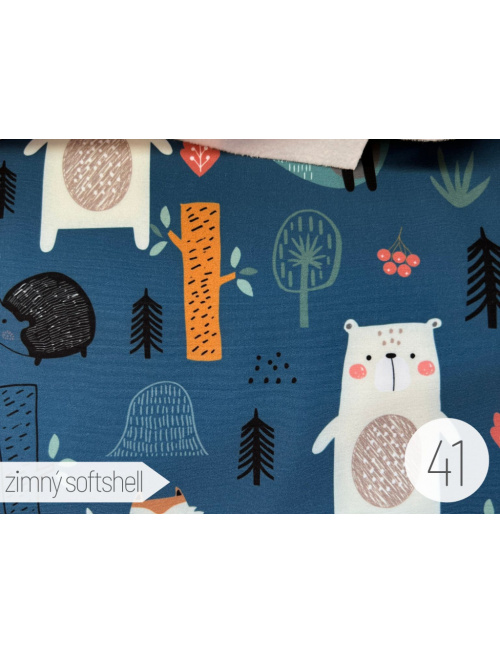 Vzorkovník - vzorovaný softshell LUX