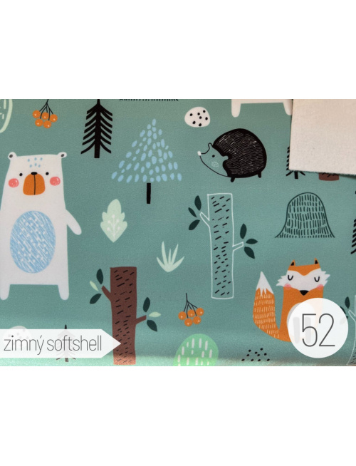 Vzorkovník - vzorovaný softshell LUX