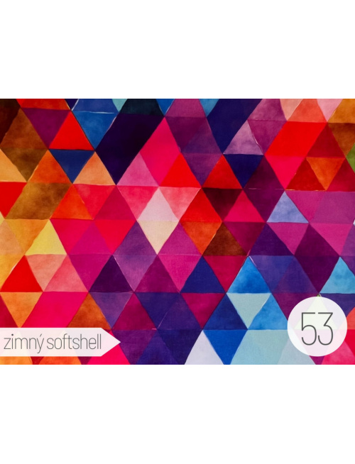 Vzorkovník - vzorovaný softshell LUX