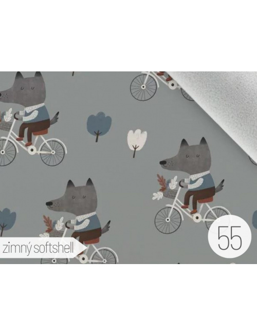 Vzorkovník - vzorovaný softshell LUX