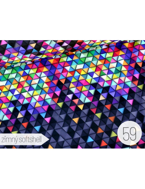 Vzorkovník - vzorovaný softshell LUX