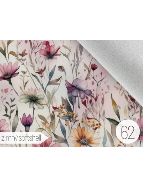 Vzorkovník - vzorovaný softshell LUX