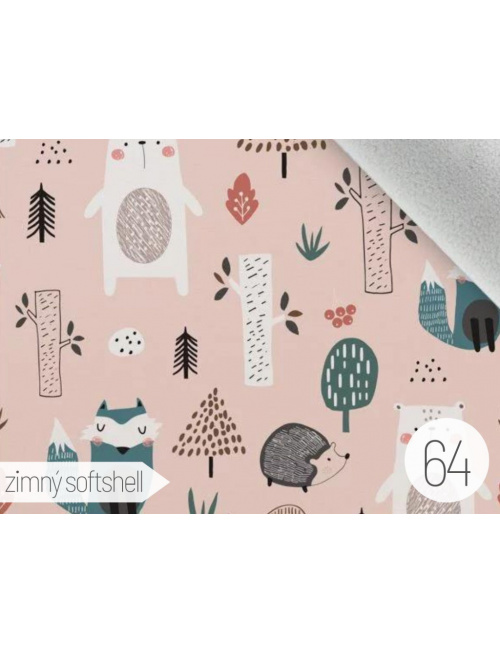 Vzorkovník - vzorovaný softshell LUX