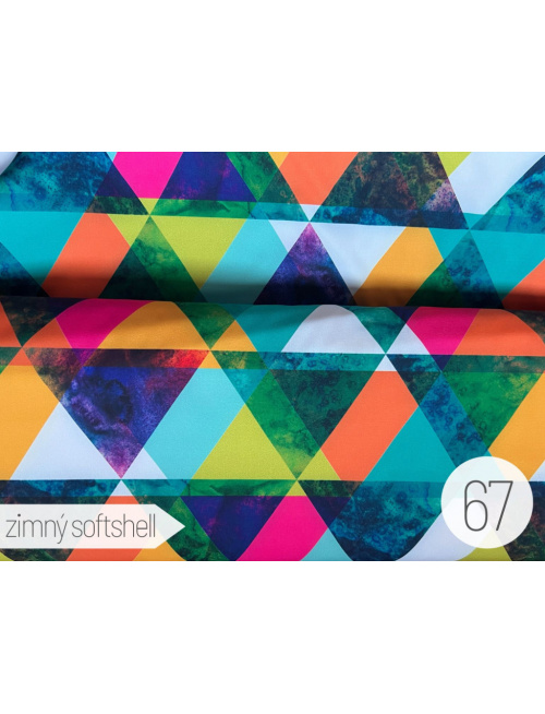 Vzorkovník - vzorovaný softshell LUX