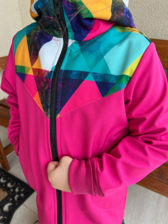 Vzorkovník - vzorovaný softshell LUX