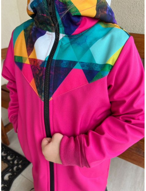 Vzorkovník - vzorovaný softshell LUX