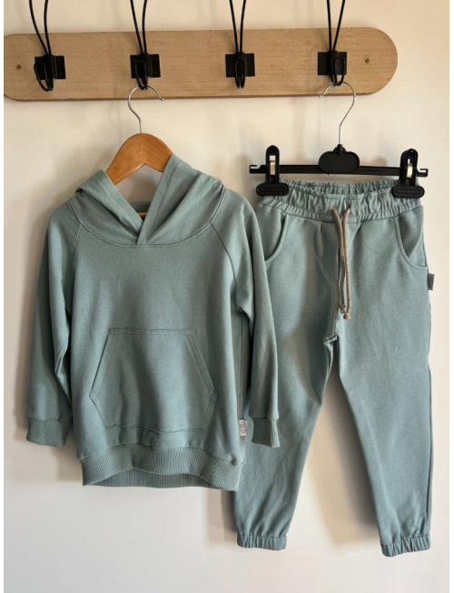 Tepláková mikina Hoodie - holubia