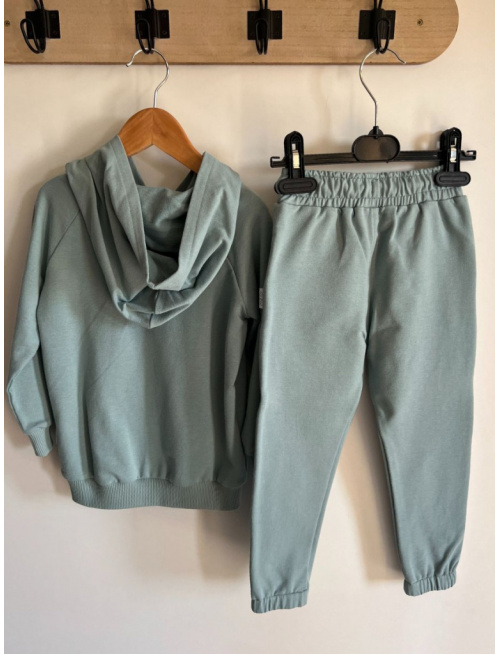 Tepláková mikina Hoodie - holubia