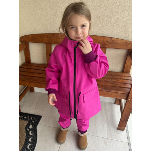 Rastúca LUX softshell bunda/parka - jar/JESEŇ - amarant