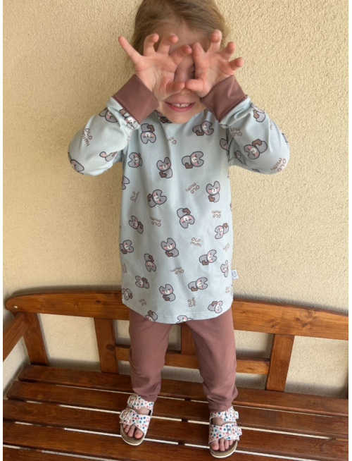 Detské pyžamko s rastúcimi manžetami OLO MIMI - klasik strih