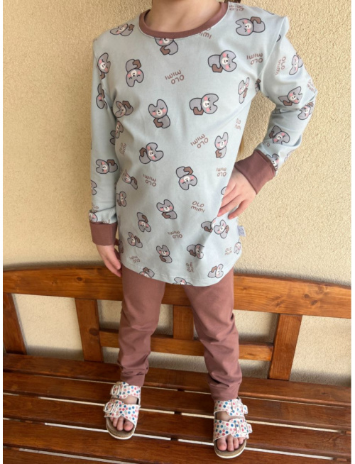 Detské pyžamko s rastúcimi manžetami OLO MIMI - klasik strih