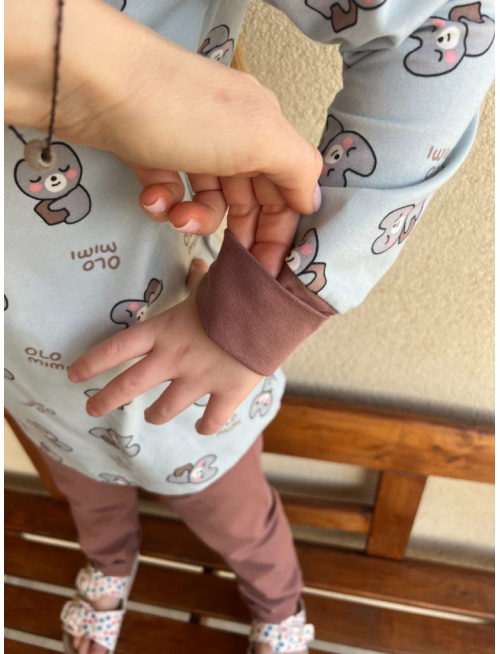 Detské pyžamko s rastúcimi manžetami OLO MIMI - klasik strih