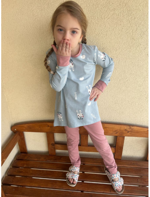 Detské pyžamko s rastúcimi manžetami RABBIT - klasik strih