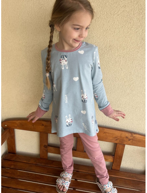 Detské pyžamko s rastúcimi manžetami RABBIT - klasik strih