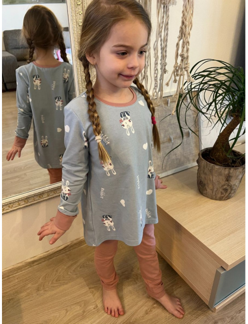 Detské pyžamko s rastúcimi manžetami RABBIT - klasik strih