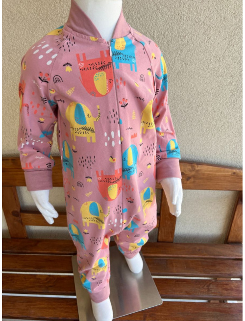 Pyžamkový overal - úplet