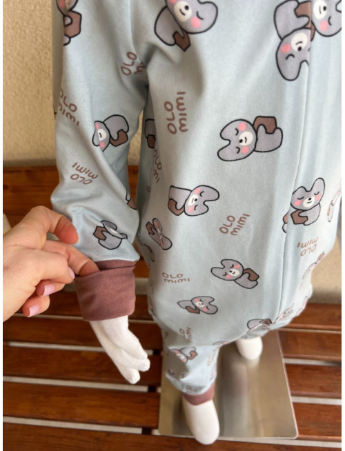 Pyžamkový overal - úplet - Olo mimi