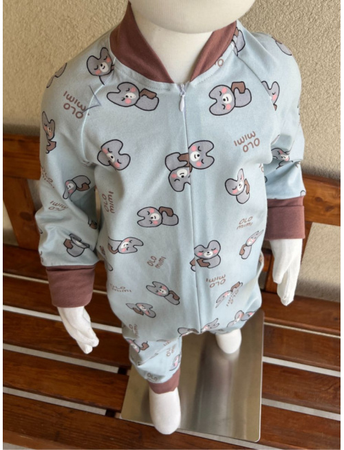 Pyžamkový overal - úplet - Olo mimi