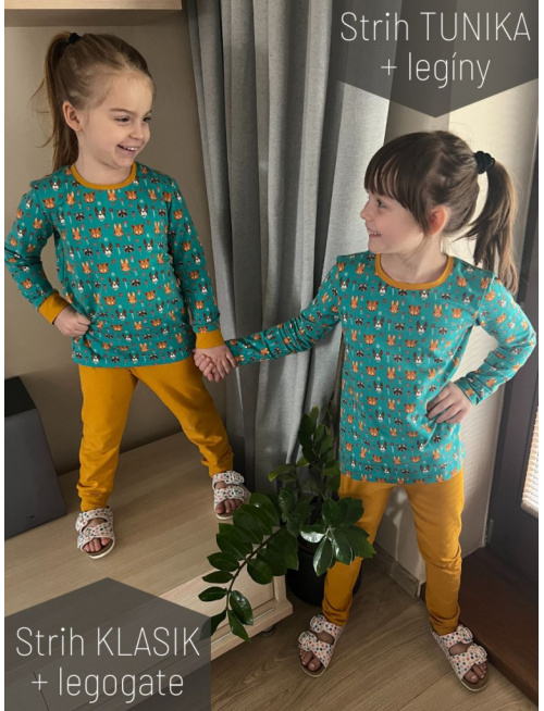 Detské pyžamko s rastúcimi manžetami ZVIERATKÁ - klasik strih