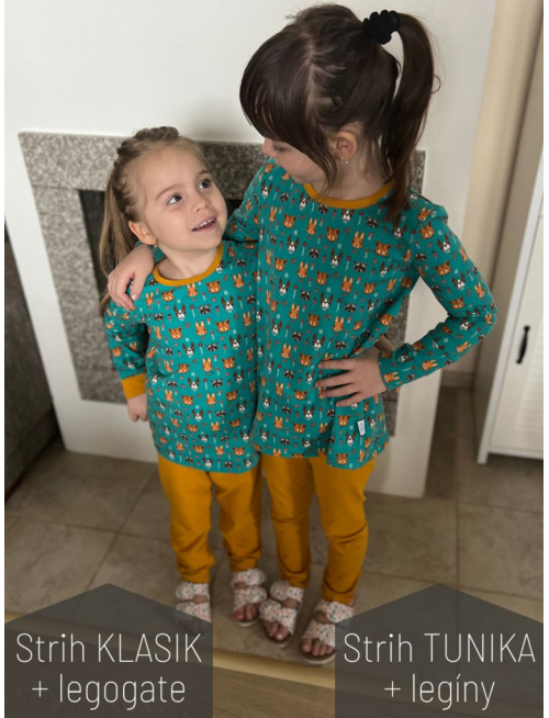 Detské pyžamko s rastúcimi manžetami ZVIERATKÁ - klasik strih