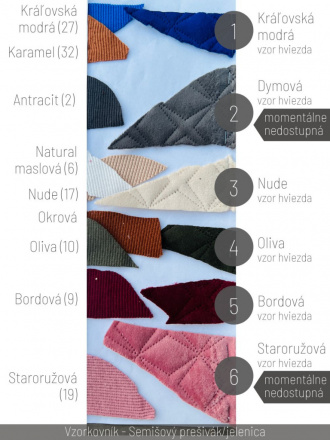Podšitá bomber bunda zo semišového prešiváku