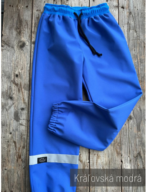 Softshell gate KLASIK - jednofarebné - jar/JESEŇ - kráľovská modrá