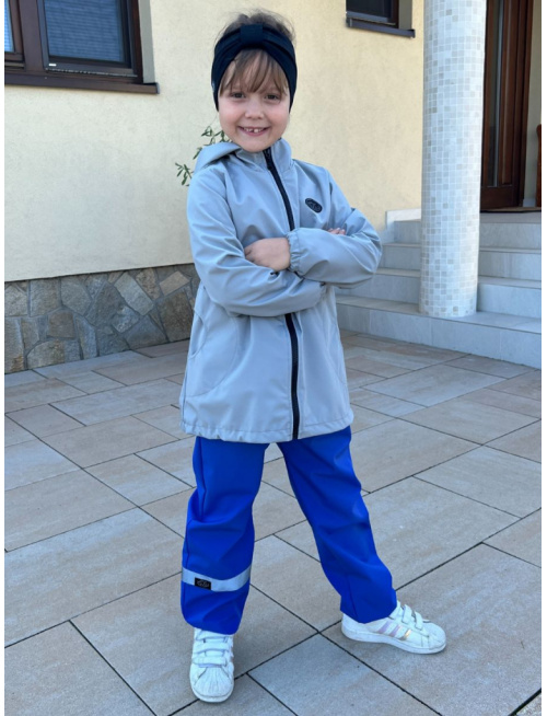 Softshell gate KLASIK - jednofarebné - jar/JESEŇ - kráľovská modrá