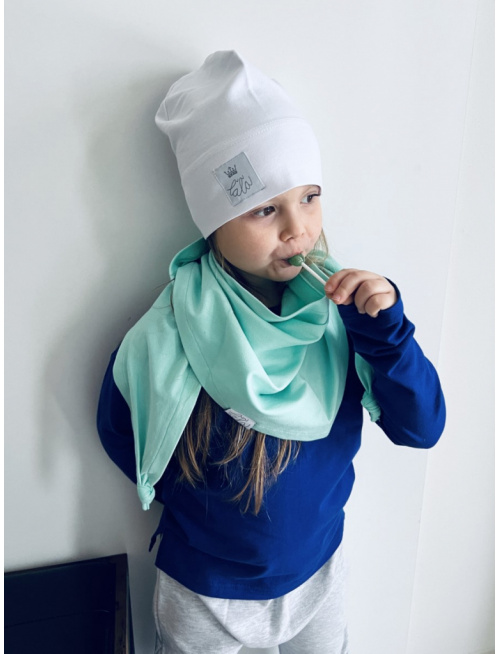 Šmolko čiapka so širokým lemom - biela