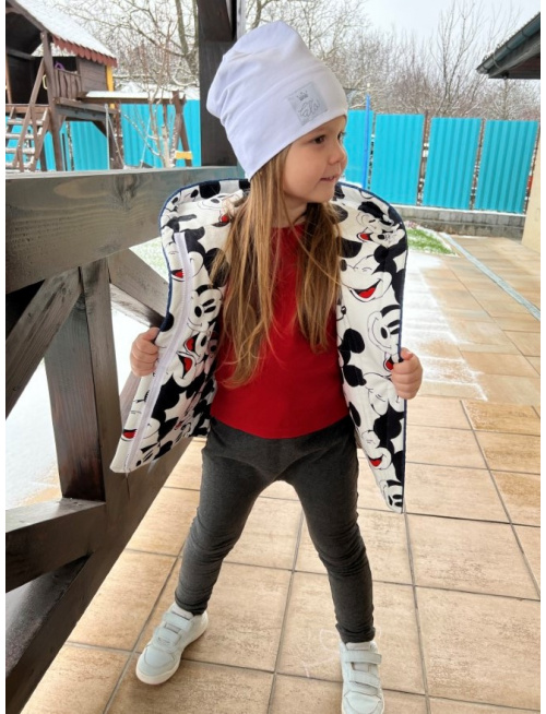 Šmolko čiapka so širokým lemom - biela