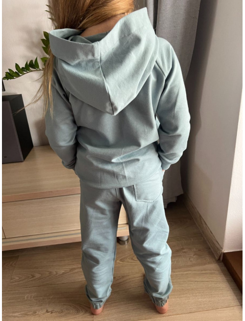 Tepláková SÚPRAVA - Mikina HOODIE + gate ELIT s gumou v dolnom kraji