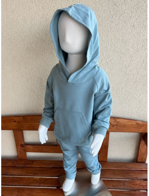 Tepláková SÚPRAVA - Mikina HOODIE + gate ELIT s gumou v dolnom kraji