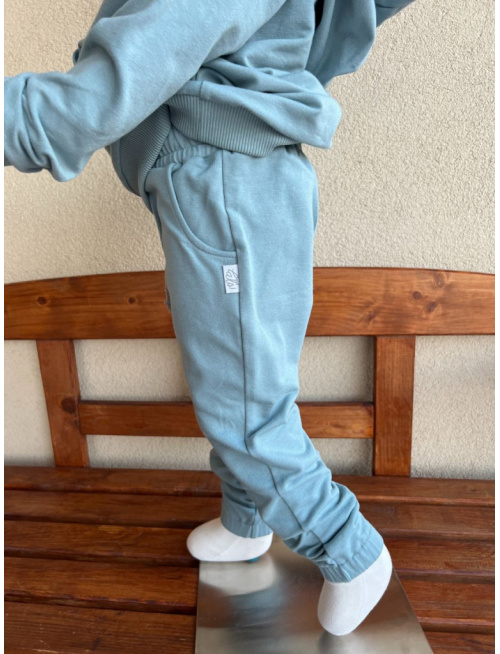 Tepláková SÚPRAVA - Mikina HOODIE + gate ELIT s gumou v dolnom kraji