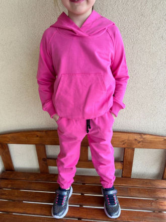 Tepláková SÚPRAVA - Mikina HOODIE + gate ELIT s gumou v dolnom kraji
