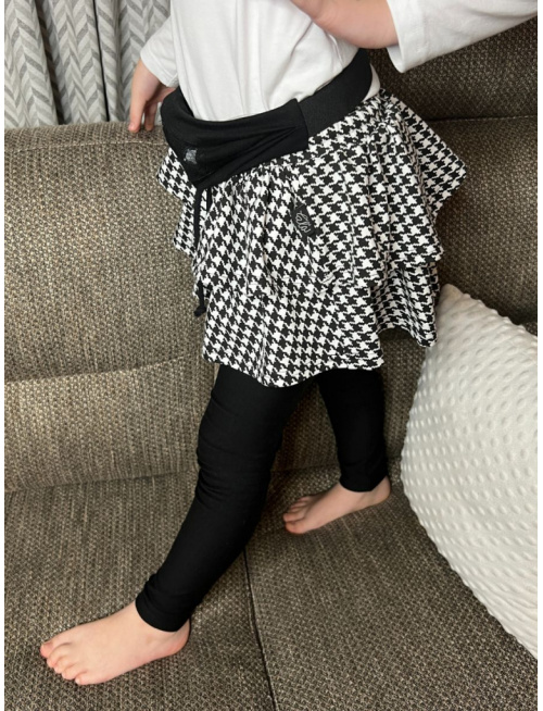 Teplákové legíny so sukňou - fabra + vzor