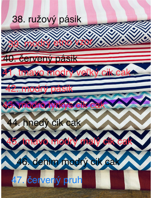 Vzorkovník - 100% pevná bavlna