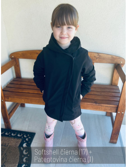 Rastúca softshell bunda so šikmozipsom ALEX - jednofarebná - jar/JESEŇ