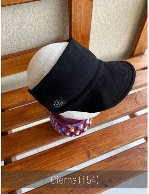 Tepláková šiltočelenka - dvojvrstvová - jednofarebná