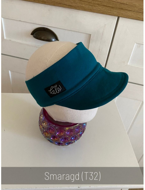 Tepláková šiltočelenka - dvojvrstvová - jednofarebná