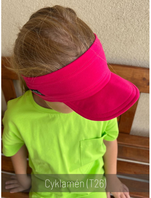 Tepláková šiltočelenka - jednovrstvová - jednofarebná