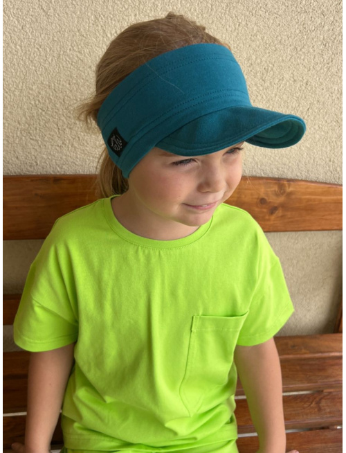 Tepláková šiltočelenka - jednovrstvová - jednofarebná