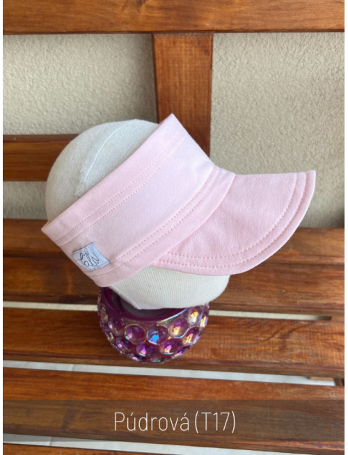 Tepláková šiltočelenka - jednovrstvová - jednofarebná