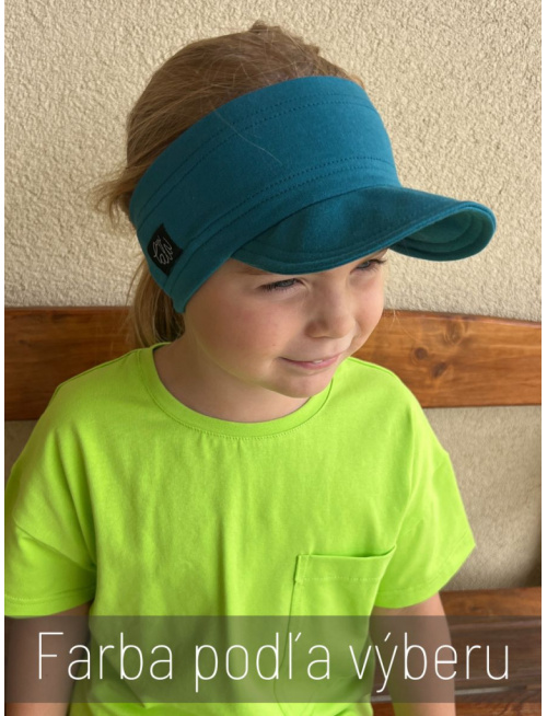 Tepláková šiltočelenka - jednovrstvová - jednofarebná
