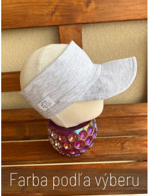 Úpletová šiltočelenka - jednovrstvová - jednofarebná