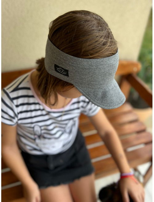 Úpletová šiltočelenka - jednovrstvová - stredne sivý melír - LEN DO VYPREDANIA ZÁSOB